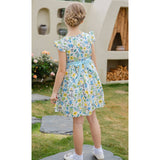 blue dress for girls - back