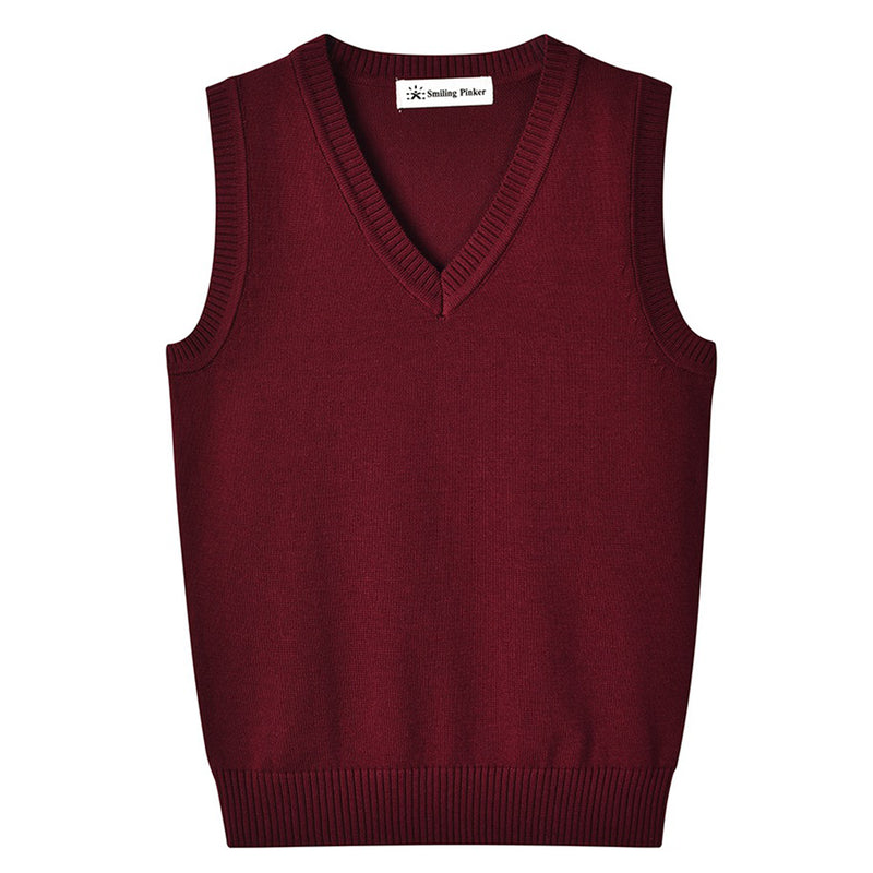 burgundy boy sweater vest