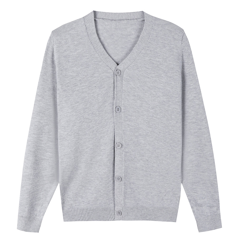 light grey boy sweater cardigan