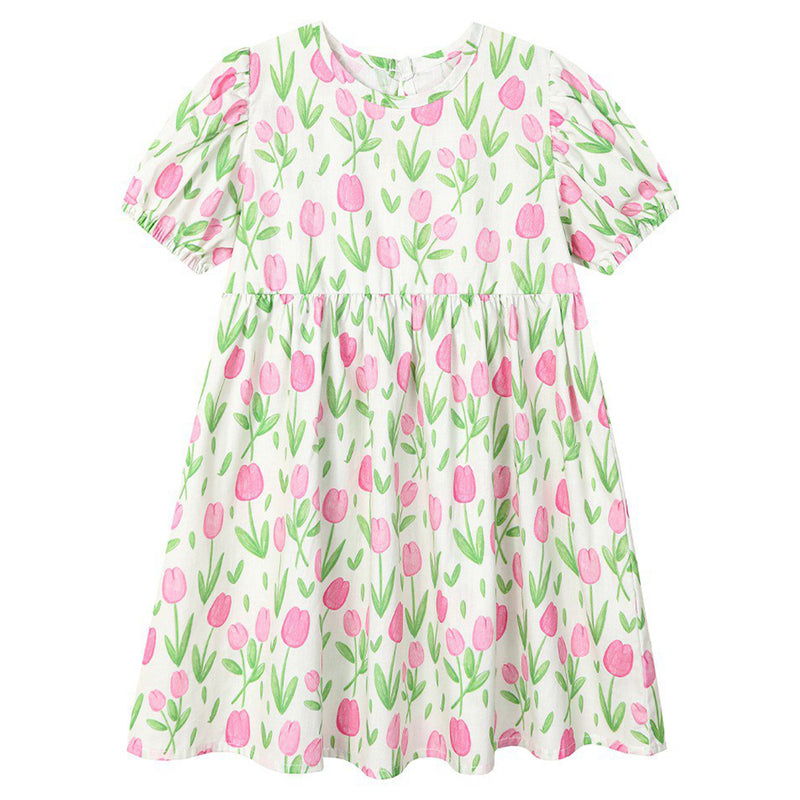pink tulip dress