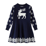 Front View of Elk Dress - Blue