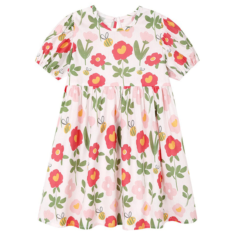 bee and flower dress