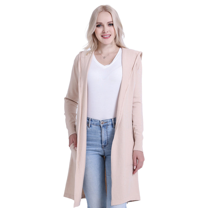 beige long cardigan
