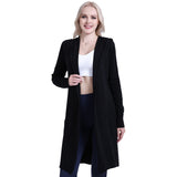 black hoodie cardigan