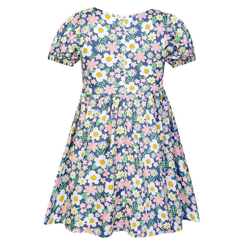 floral dress for girls - back