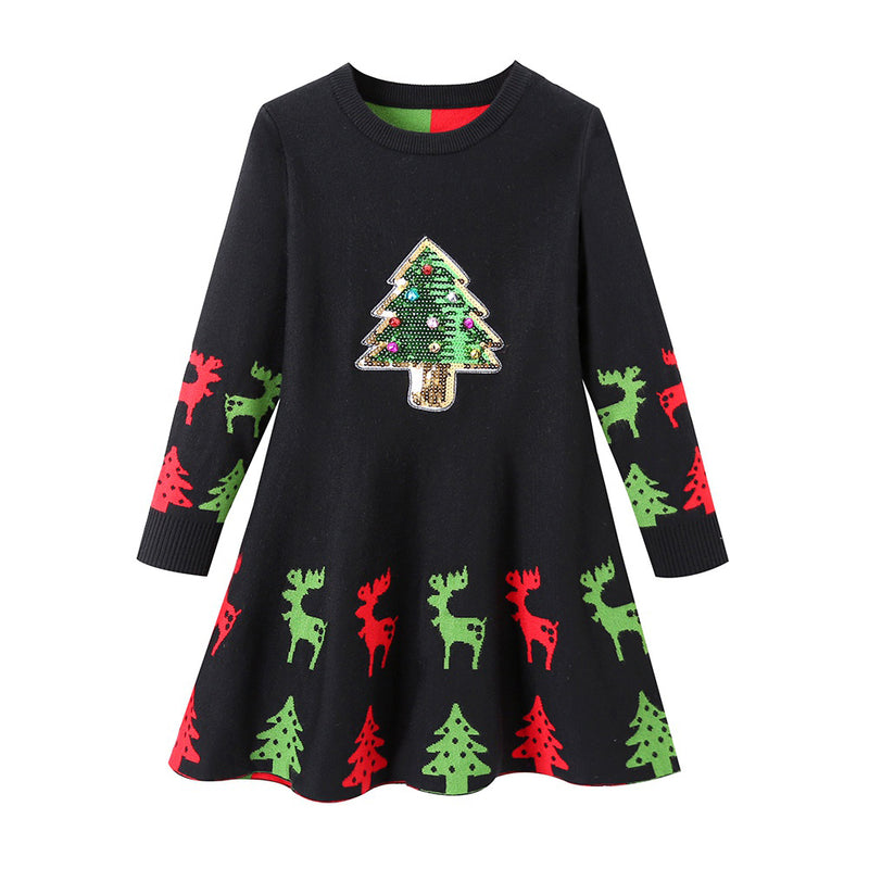 girls christmas dresses - front