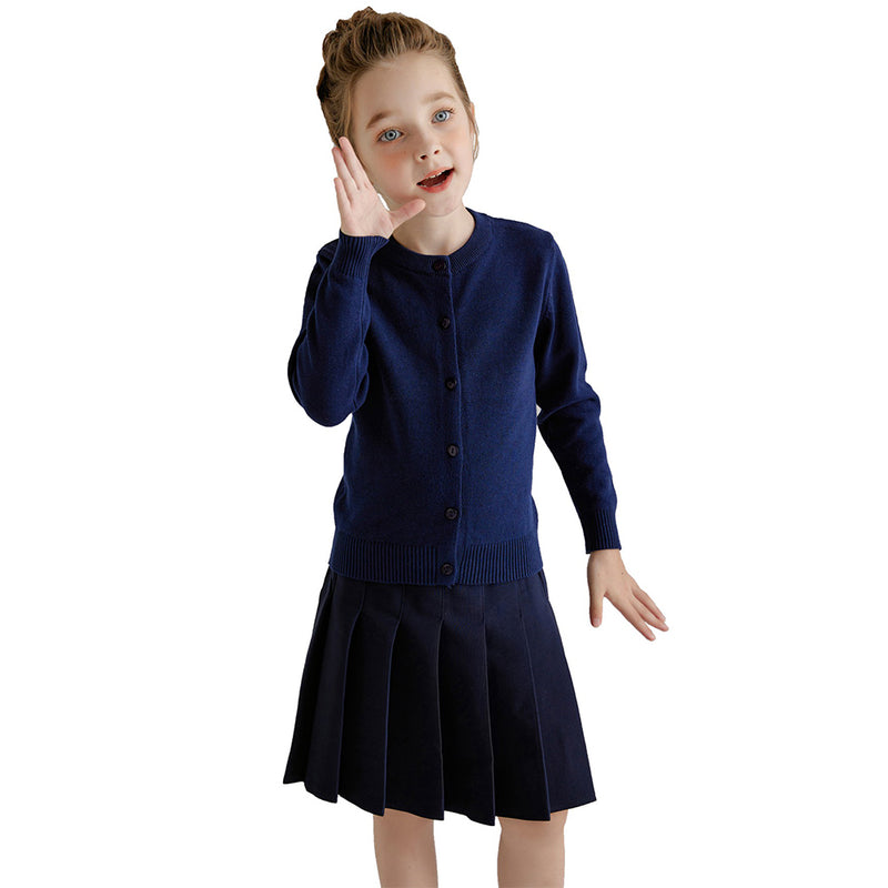 navy blue cardigan for girls