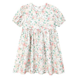 pink rose flower dress