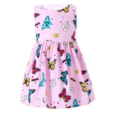 Girls summer dress - pink - front