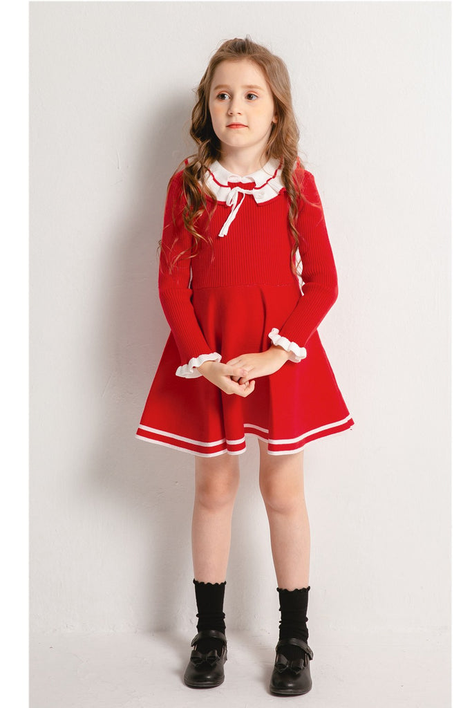 SMILING PINKER Girls Dresses Mock Neck Houndstooth Knitted Sweater Flare Winter Dress Clothing 4-5 T / Black SMILING PINKER Girls Dresses Mock Neck Houndstooth Knitted Sweater Flare Winter Dress Clothing 4-5 T / Black